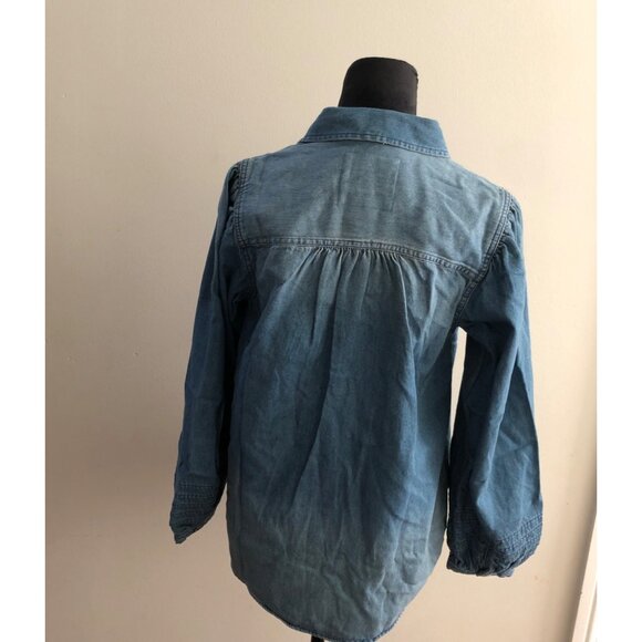 American Eagle Women's Denim Long Sleeve Button-Up Shirt Size‎ Small NWT Stylish - Picture 9 of 11